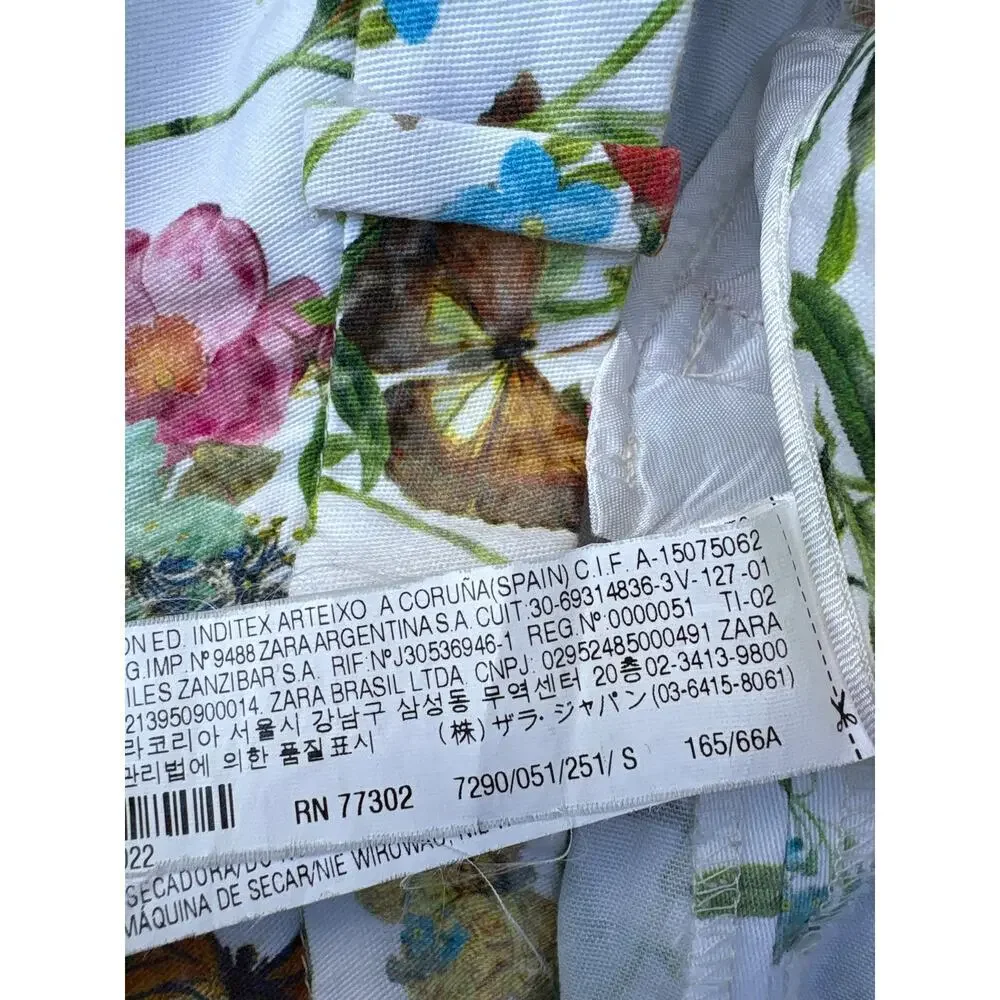 Zara Woman Floral Botanical Print Pants Size S